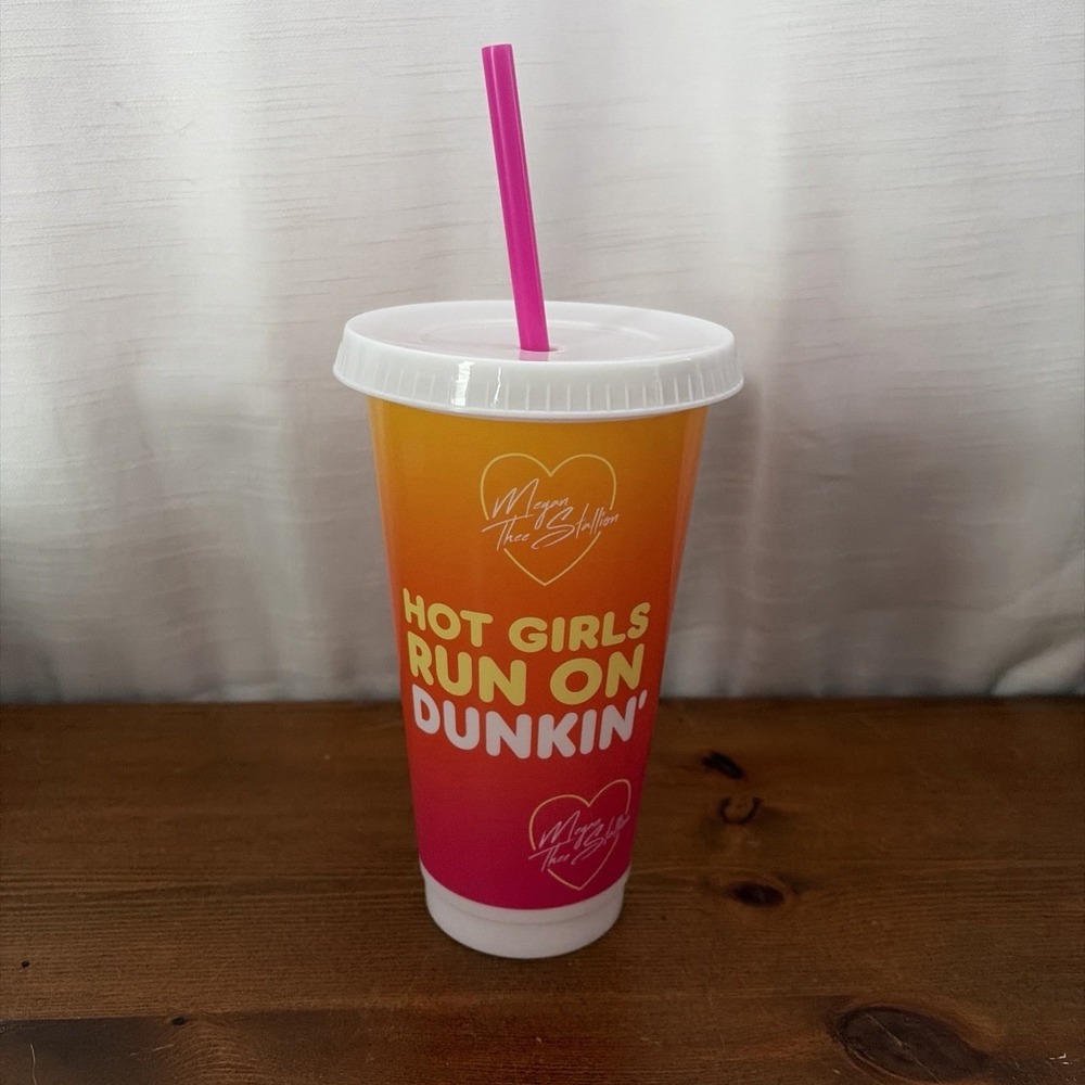 Dunkin' Donuts Megan Thee Stallion Limited Edition Cup (with Straw)